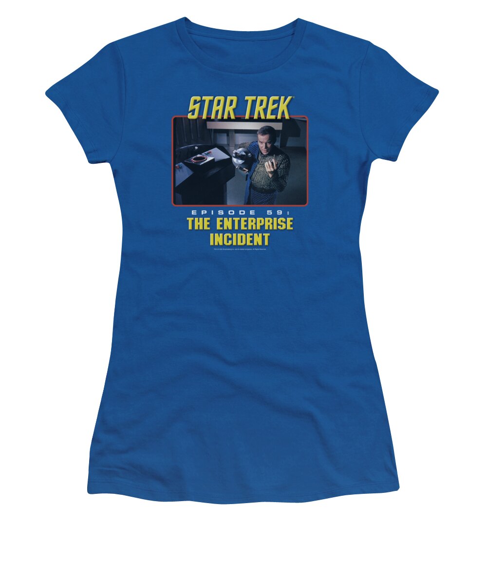 Star Trek Women's T-Shirt featuring the digital art St Original - The Enterprise Incident by Brand A