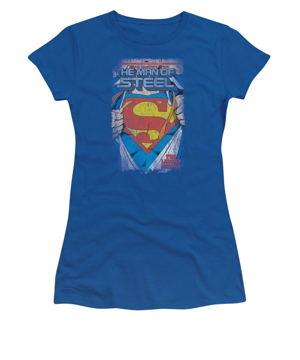 Superman Women's T-Shirt featuring the digital art Superman - Legendary by Brand A