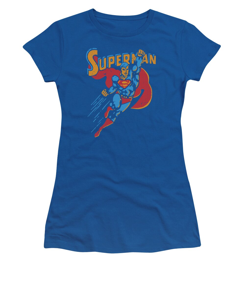 Superman Women's T-Shirt featuring the digital art Superman - Life Like Action by Brand A