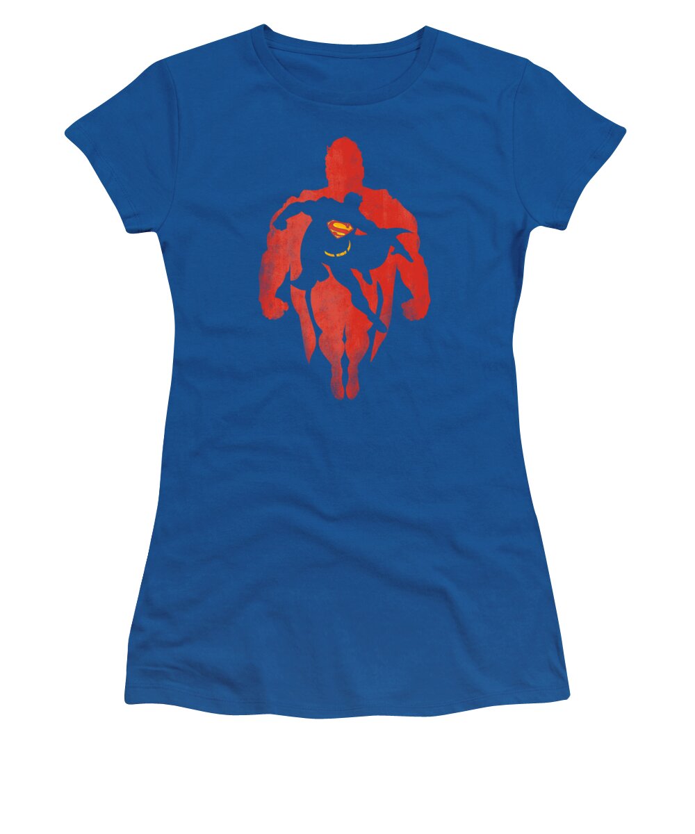 Superman Women's T-Shirt featuring the digital art Superman - Super Knockout by Brand A