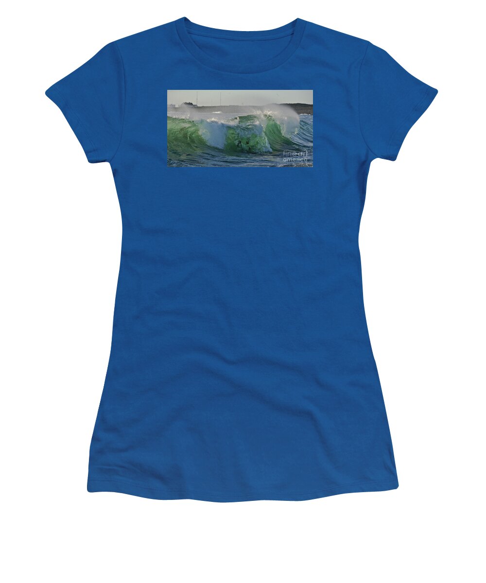 Heiko Women's T-Shirt featuring the photograph Surf Zone at the Barents Sea Coast II by Heiko Koehrer-Wagner