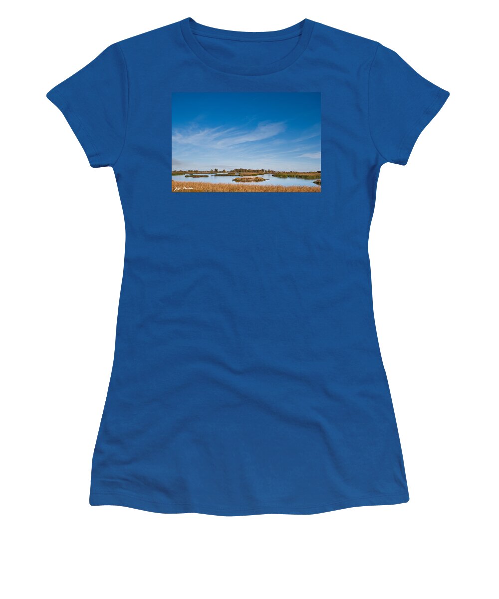 Autumn Women's T-Shirt featuring the photograph Wetland at the Refuge by Jeff Goulden