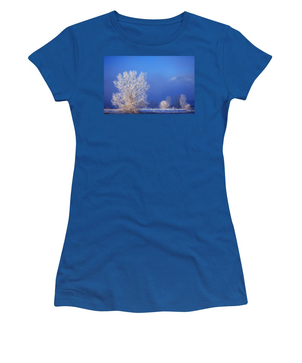 Ice Women's T-Shirt featuring the photograph Yesterday's Blues by Darren White