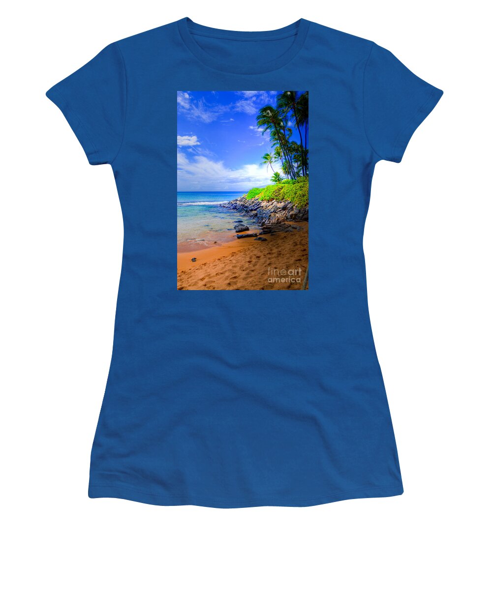 Napili Bay Women's T-Shirt featuring the photograph Napili Bay Maui #1 by Kelly Wade