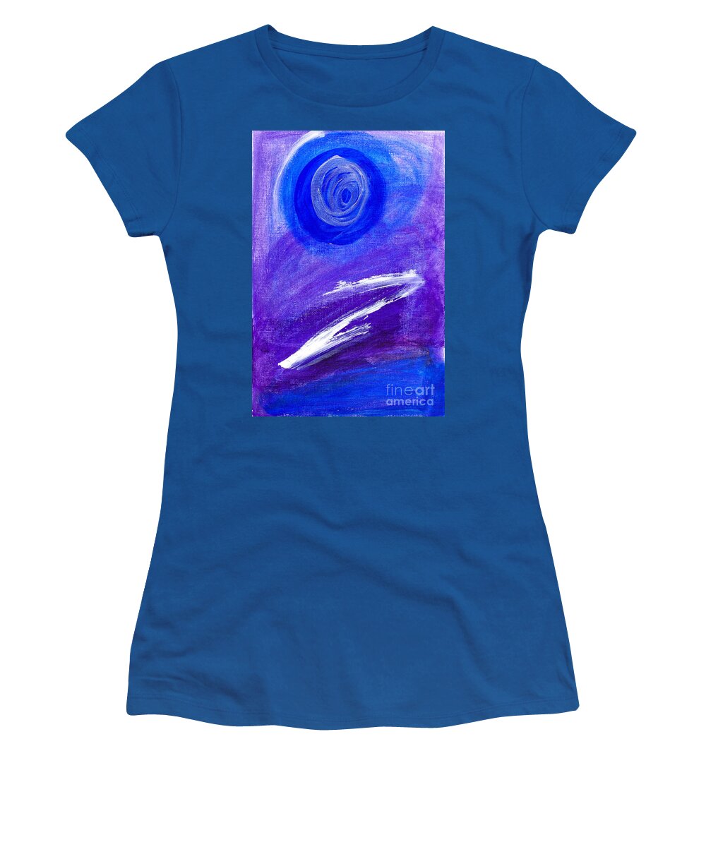 Abstract Women's T-Shirt featuring the painting Abstract Wax Art by Simon Bratt