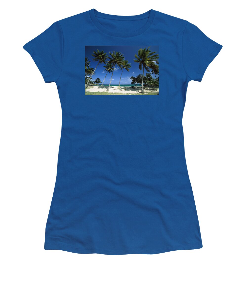 Mp Women's T-Shirt featuring the photograph Bacardi Beach, Cayo Levantado by Konrad Wothe