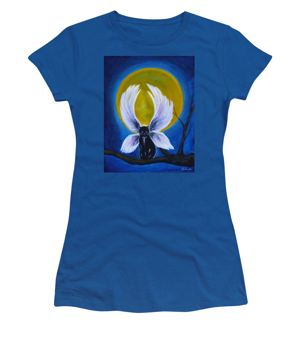 Devi Women's T-Shirt featuring the painting Devi by Diana Haronis