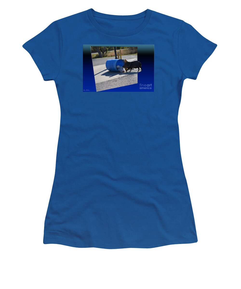 Javelin Women's T-Shirt featuring the photograph Dinner 3D by Donna Brown