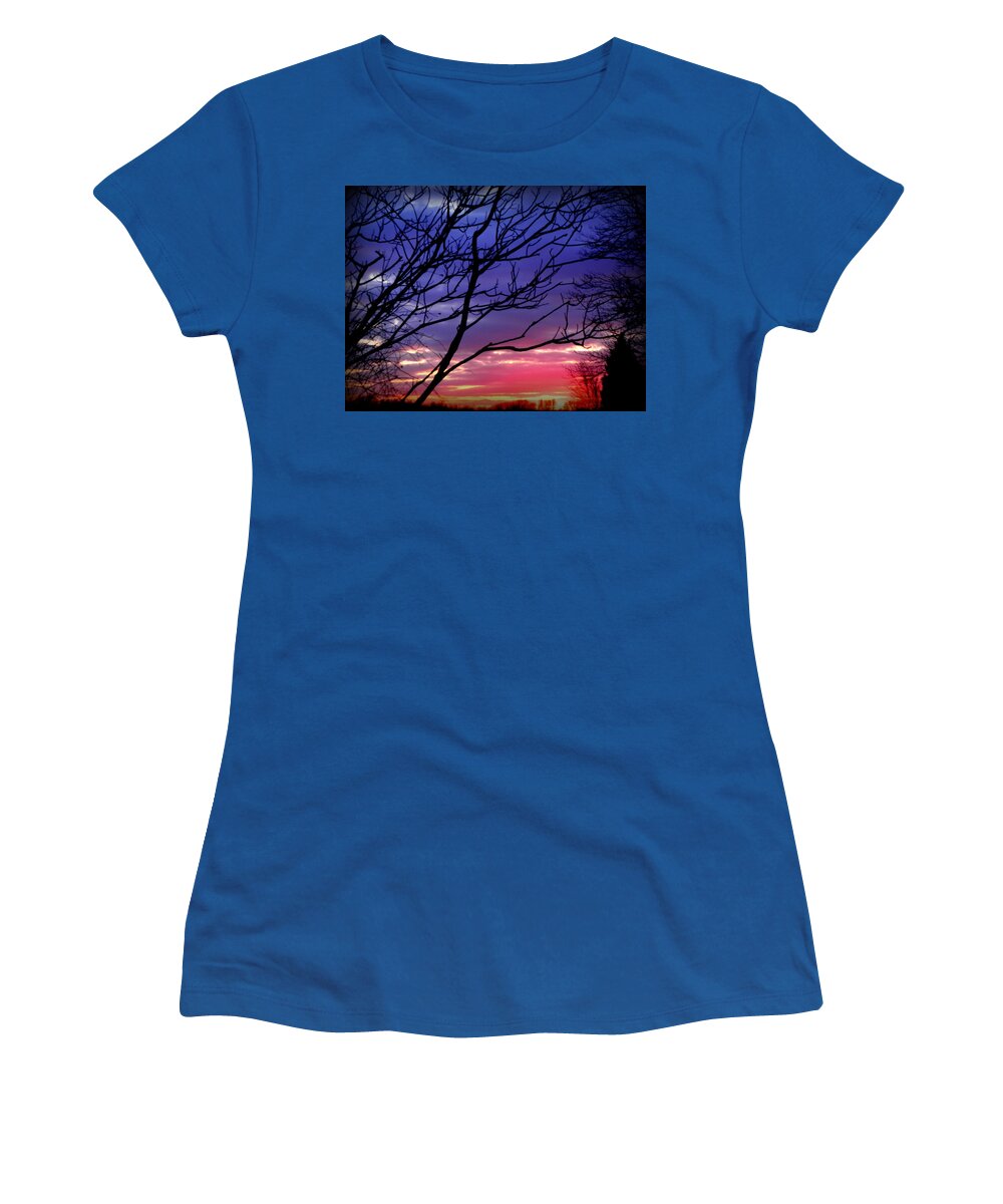 Sunset Women's T-Shirt featuring the photograph Natures Painting by Kim Galluzzo