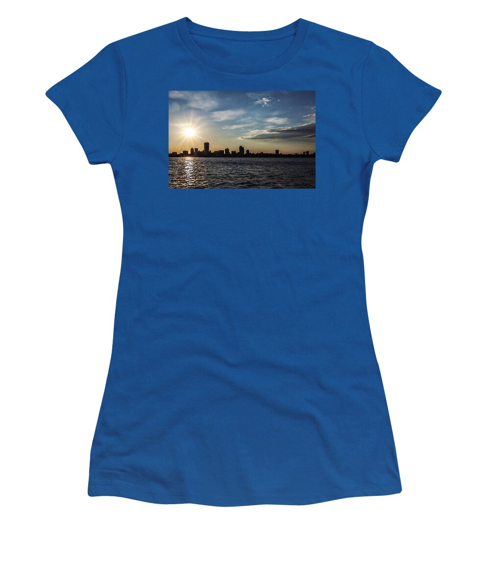 Cj Schmit Women's T-Shirt featuring the photograph Sailing in the Sun by CJ Schmit