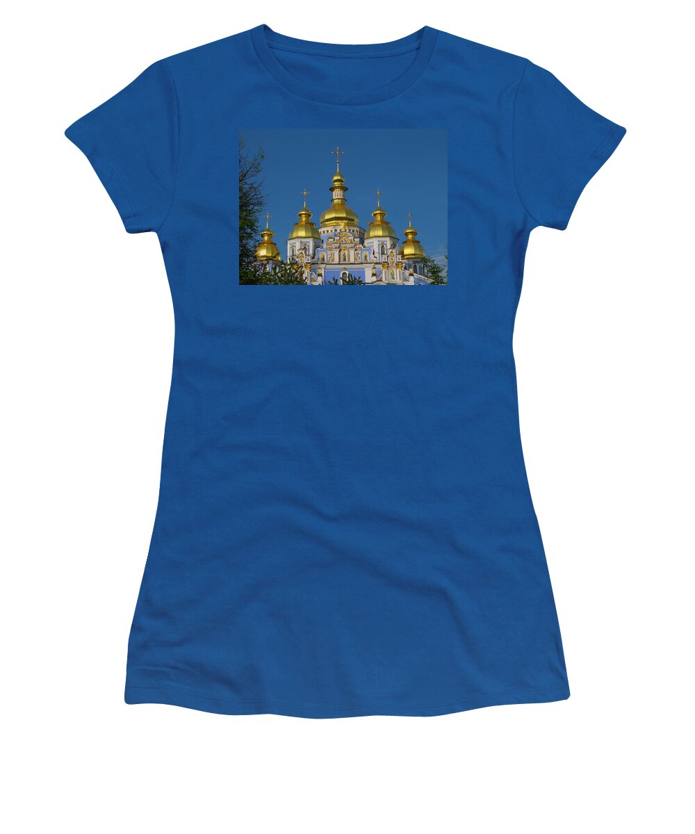 Kiev Women's T-Shirt featuring the photograph St. Michael's Cathedral by David Gleeson