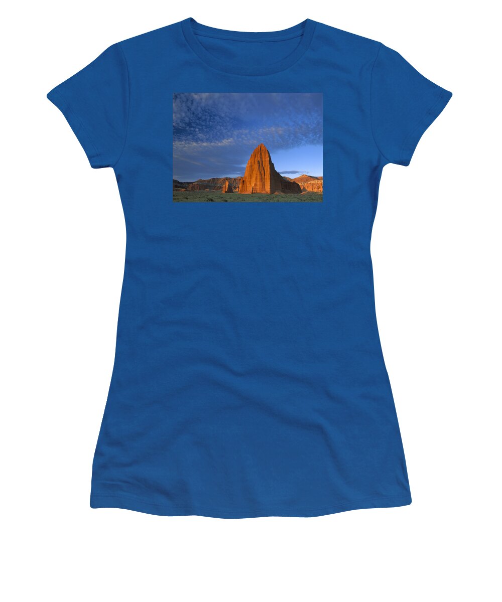 00175100 Women's T-Shirt featuring the photograph Temples Of The Sun And Moon by Tim Fitzharris
