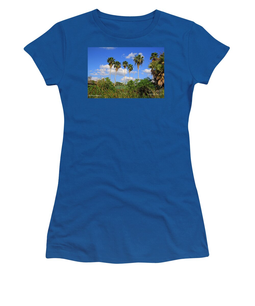 Tropical Florida Women's T-Shirt featuring the photograph Tropical Florida by Barbara Bowen