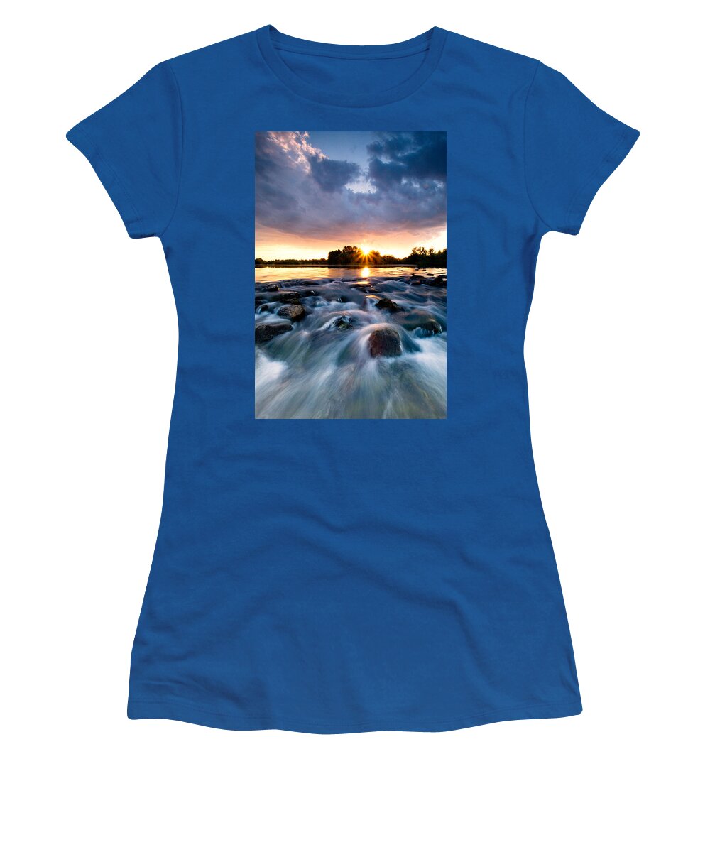 Landscape Women's T-Shirt featuring the photograph Wild river by Davorin Mance