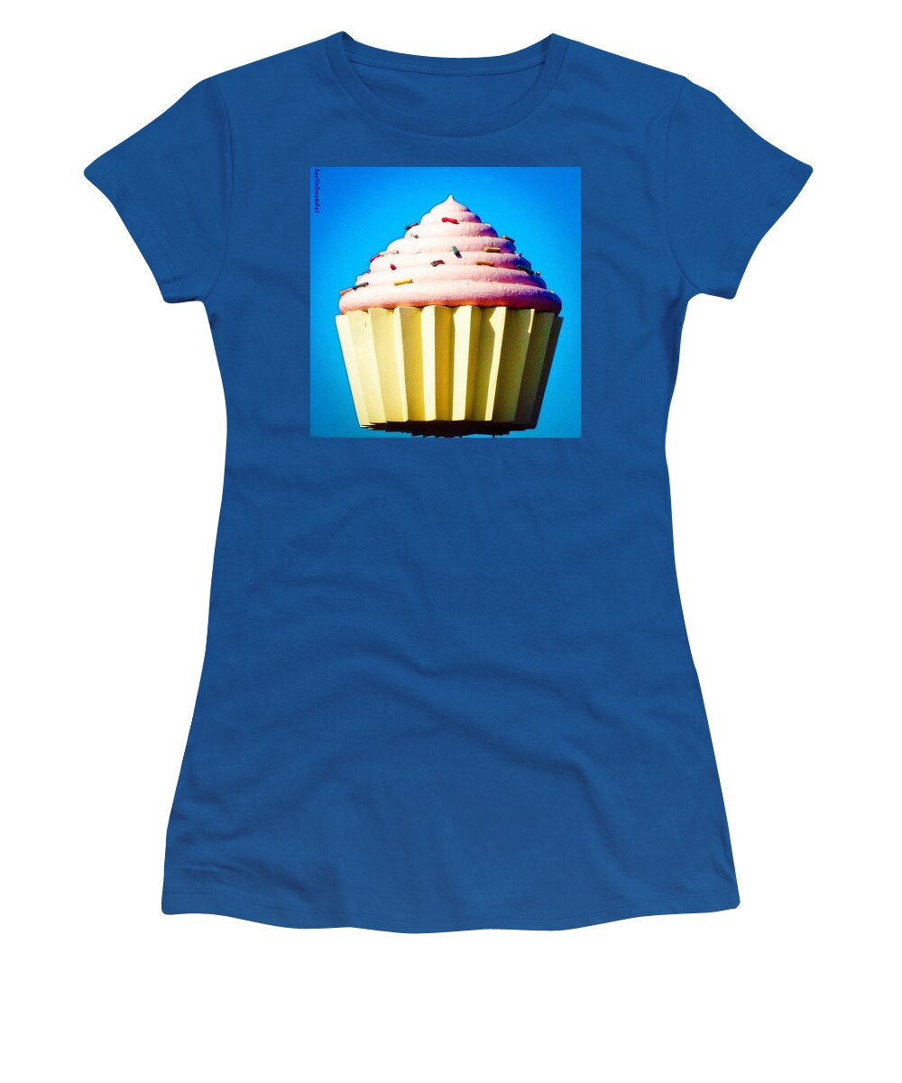 Keepaustinweird Women's T-Shirt featuring the photograph Extra #sweet Dreams. #heycupcake #atx #1 by Austin Tuxedo Cat