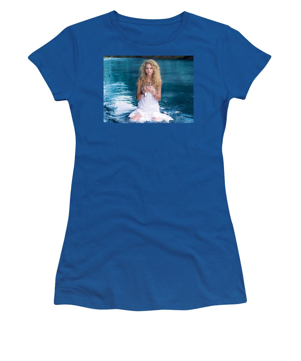 Taylor Swift Women's T-Shirt featuring the digital art Taylor Swift #11 by Maye Loeser