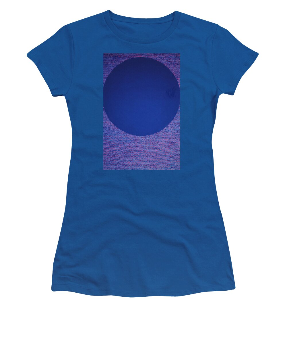 Inspirational Women's T-Shirt featuring the painting Perfect existence #14 by Kyung Hee Hogg