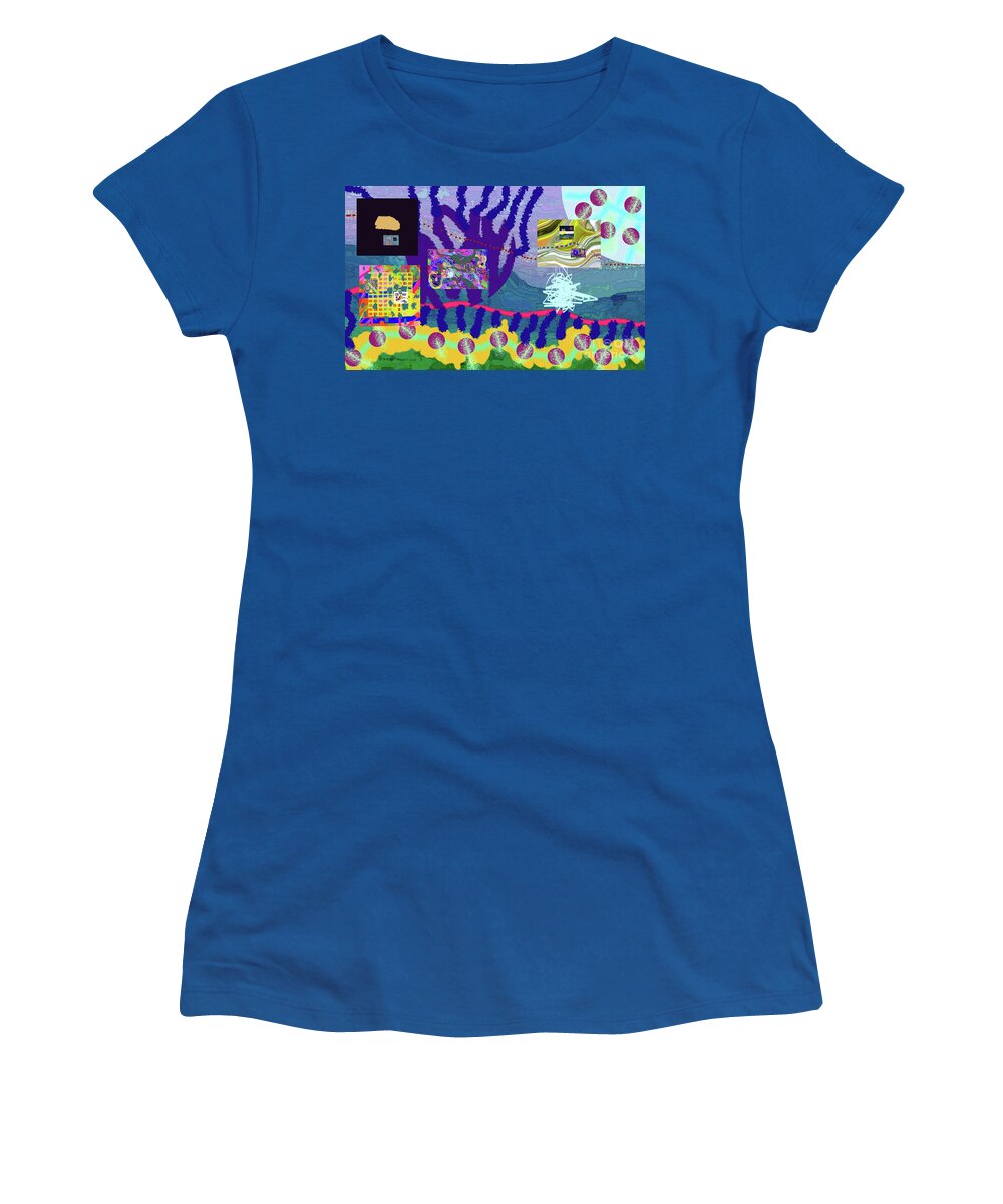 Walter Paul Bebirian Women's T-Shirt featuring the digital art 3-18-2015eabcdefghijklmnopqrtuvwxyzabcdef by Walter Paul Bebirian