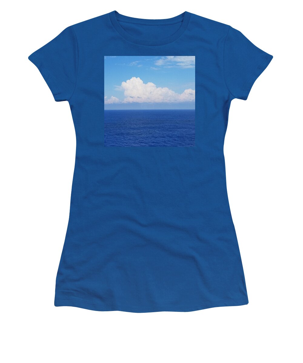Ocean Women's T-Shirt featuring the photograph A Break Through the Blue by Vic Ritchey