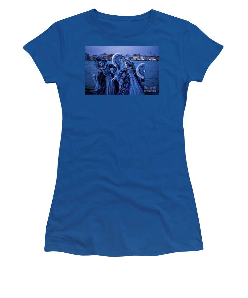 Blue Women's T-Shirt featuring the photograph Blue light by Riccardo Mottola