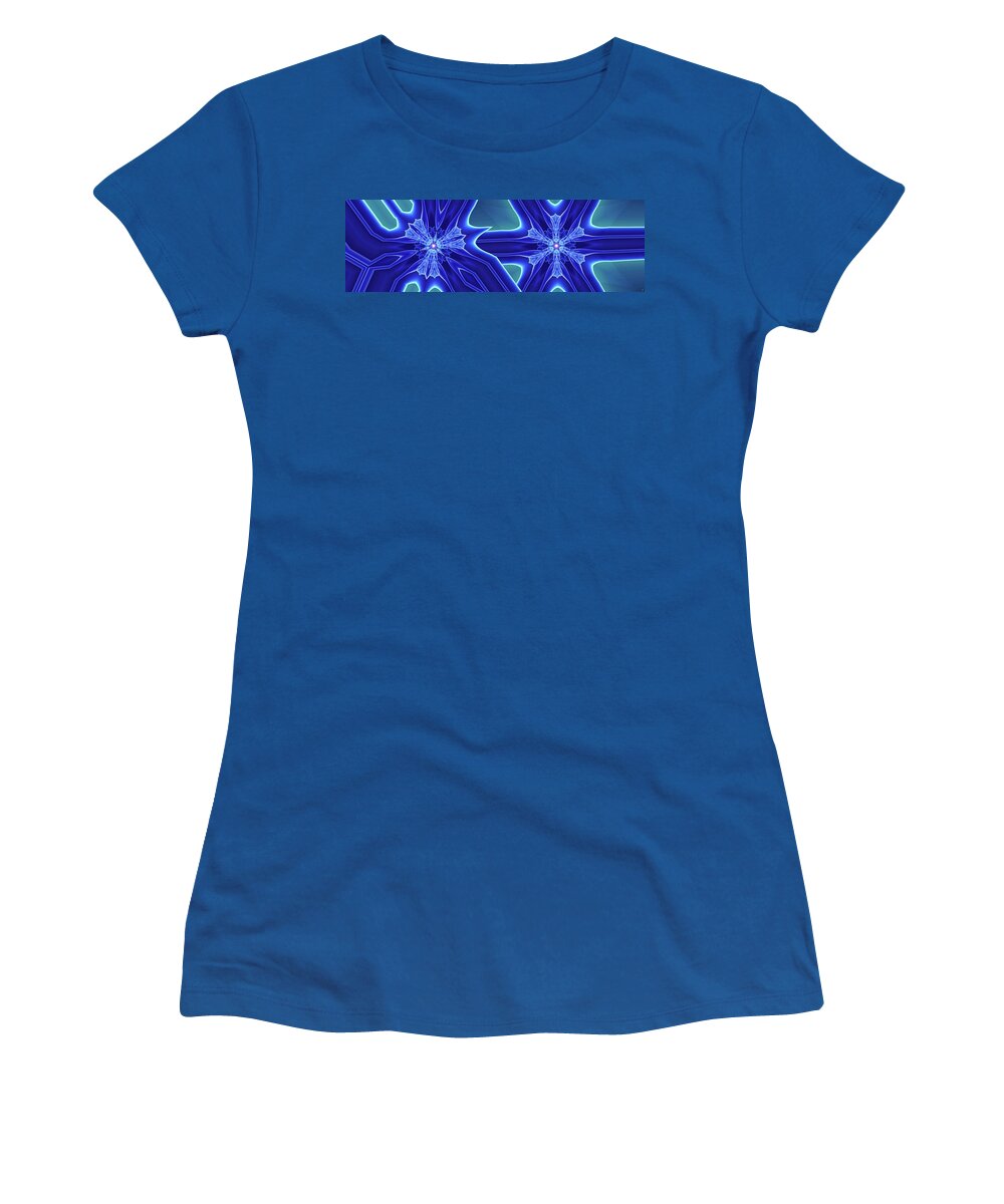 Collage Women's T-Shirt featuring the digital art Blued by Ron Bissett
