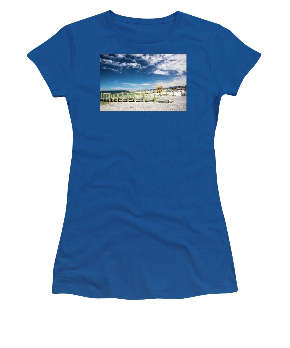Boat Ramp Women's T-Shirt featuring the photograph Boat ramp at Kaikoura by Sheila Smart Fine Art Photography