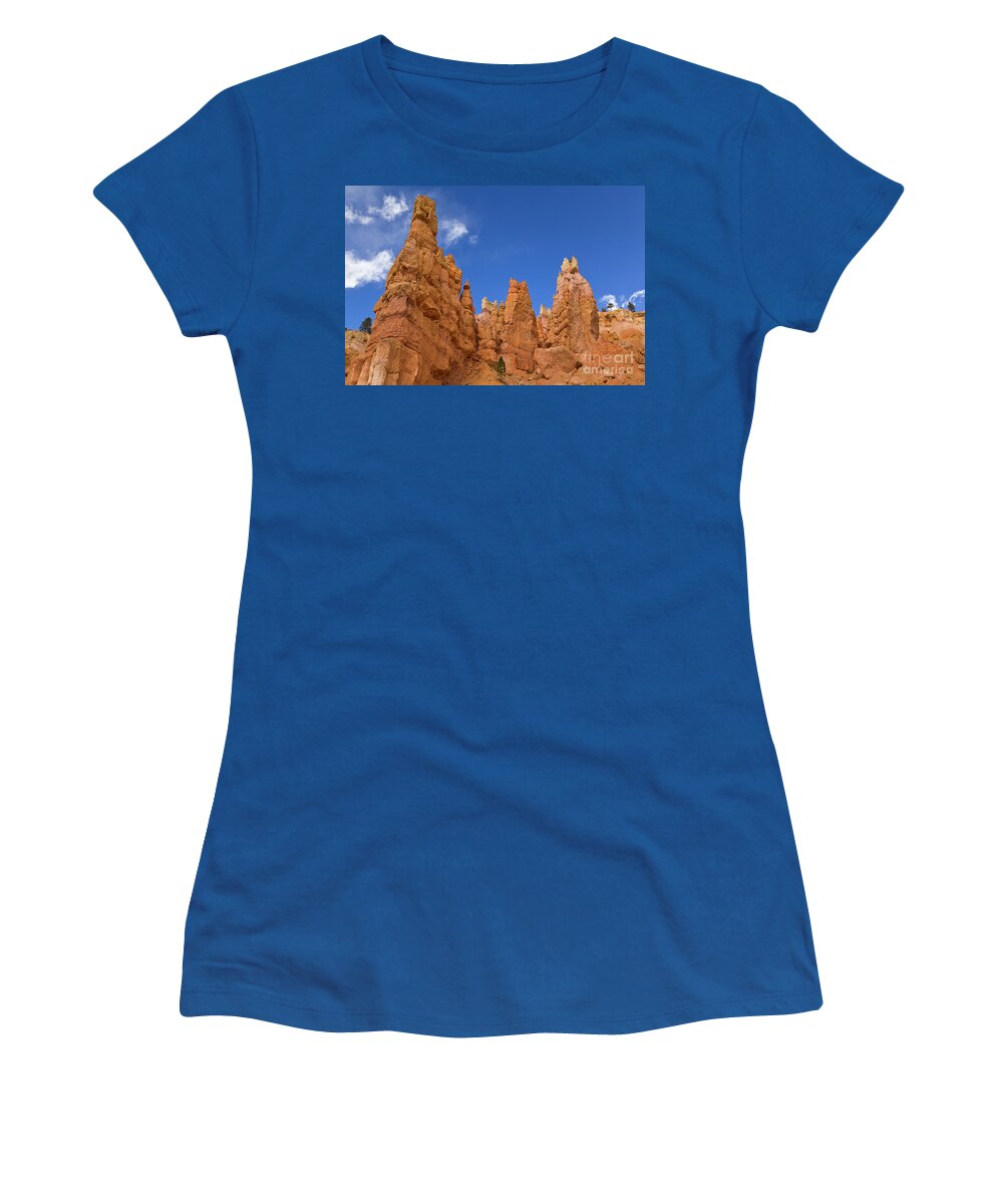 00559157 Women's T-Shirt featuring the photograph Bryce Canyon Hoodoos by Yva Momatiuk John Eastcontt