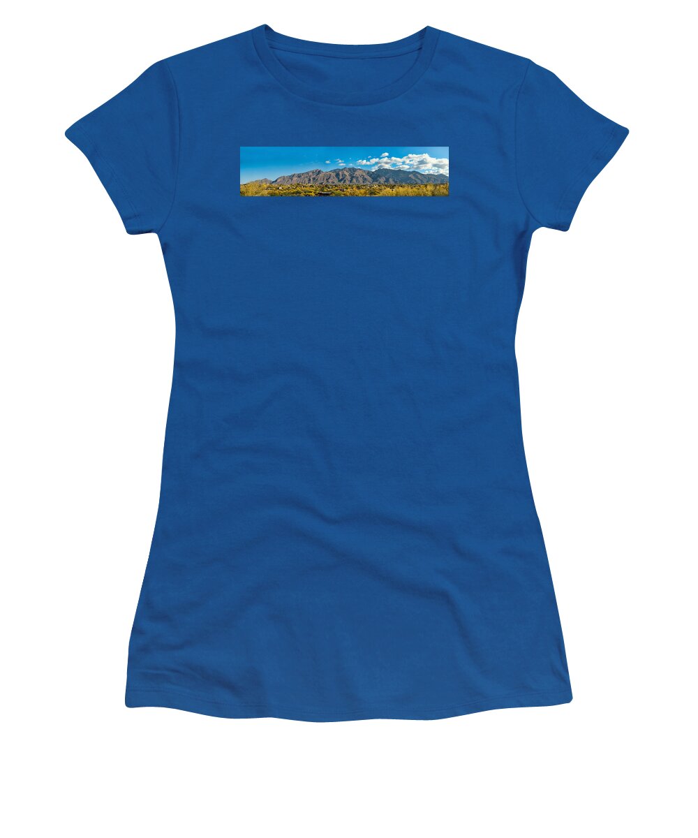 Tucson Women's T-Shirt featuring the photograph Catalina Mountain Panorama by Dan McManus