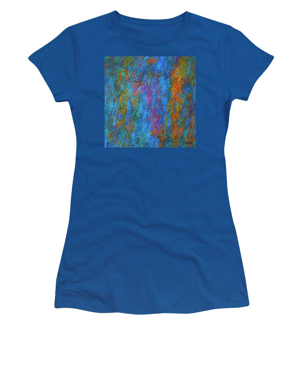 Texture Women's T-Shirt featuring the digital art Color Abstraction XIV by David Gordon