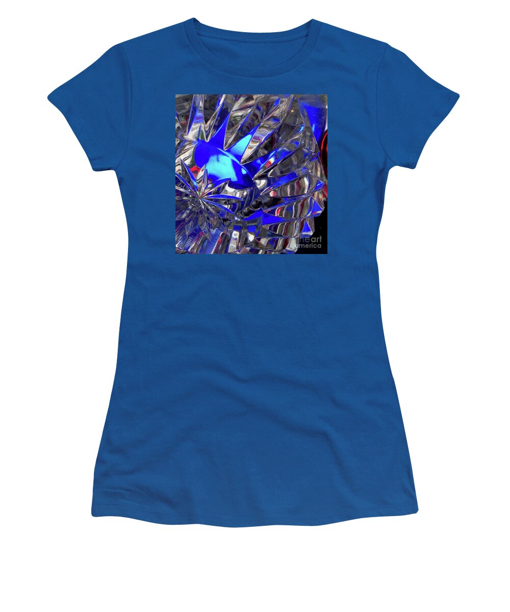 Crystal Light Color Pattern Energy Vibrant Women's T-Shirt featuring the photograph Color Series1-5 by J Doyne Miller