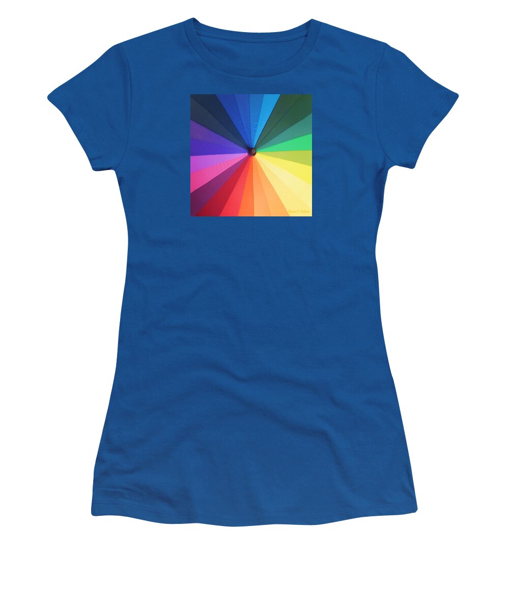 Color Women's T-Shirt featuring the photograph Color Wheel by Denise F Fulmer