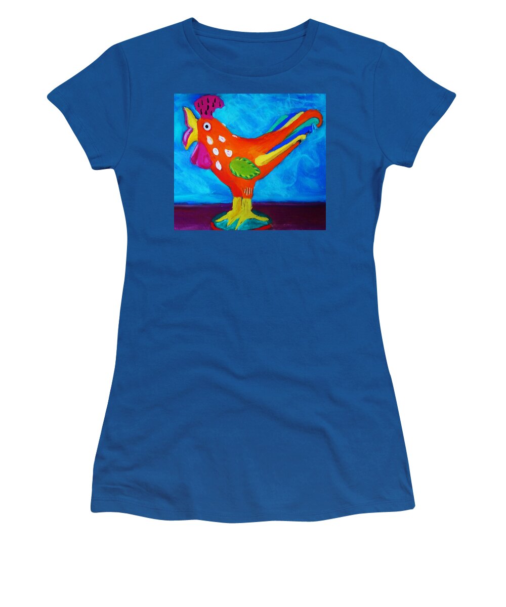 Bird Women's T-Shirt featuring the pastel Dusty's Chick by Melinda Etzold