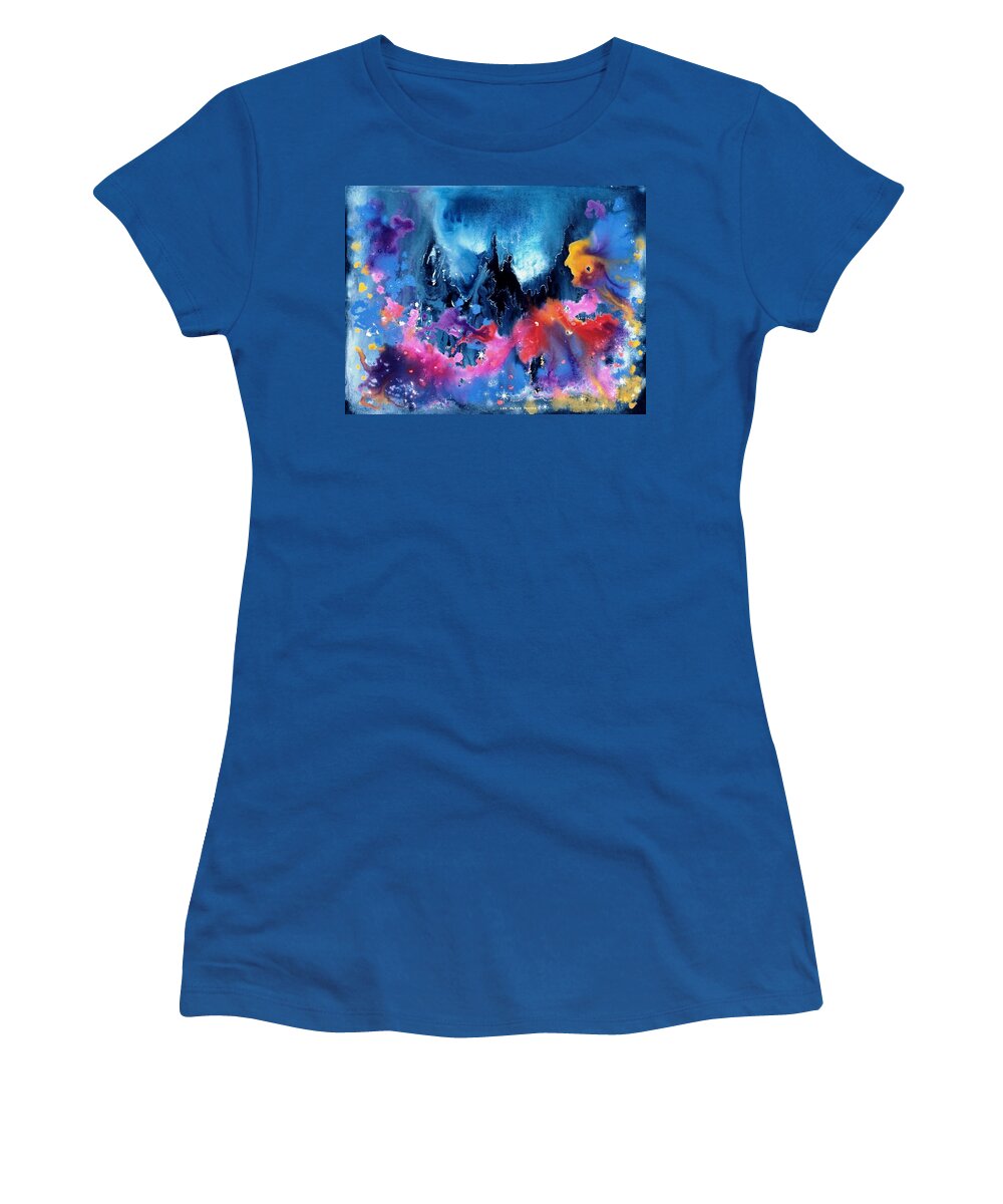 Spiritual Women's T-Shirt featuring the painting Elijah's Dream by Lee Pantas