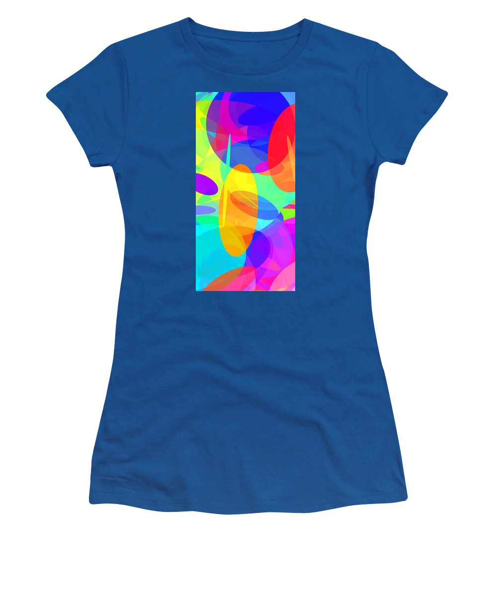 Ellipse Women's T-Shirt featuring the digital art Ellipses 21 by Chris Butler