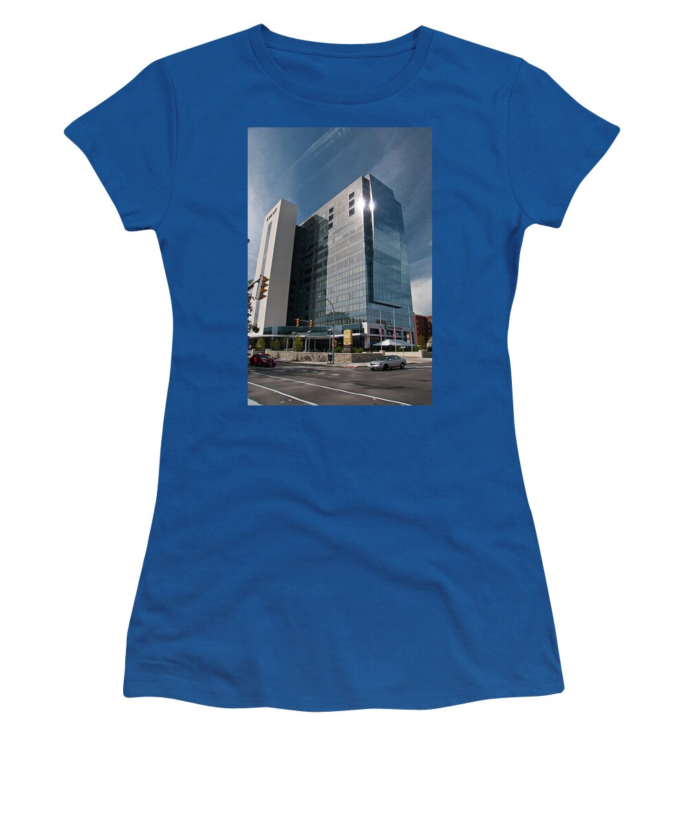 Architecture Women's T-Shirt featuring the photograph Embassy Suites 2916 by Guy Whiteley