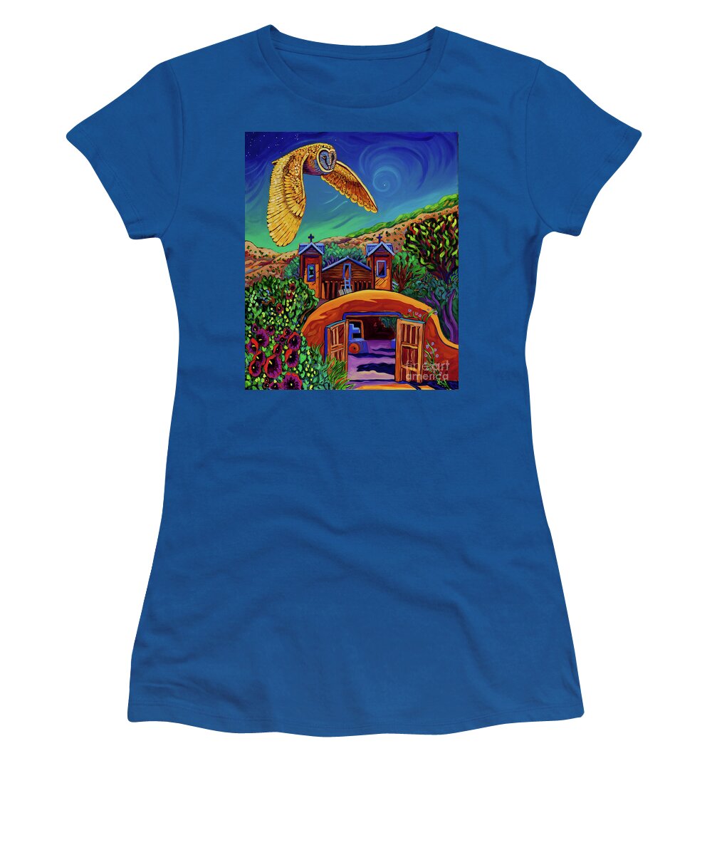 Star Women's T-Shirt featuring the painting Evening Star by Cathy Carey