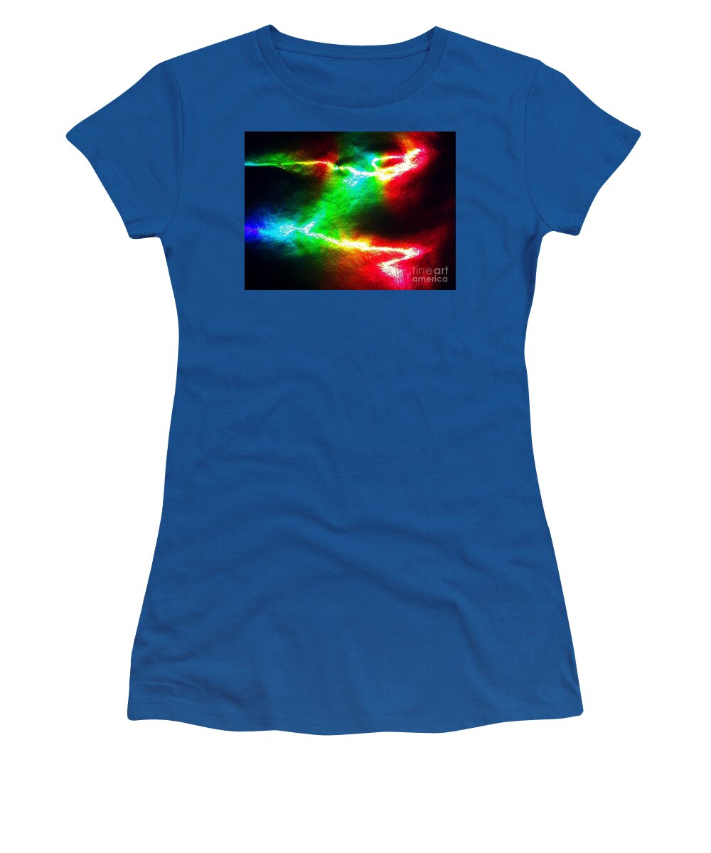 Abstract Photograph Women's T-Shirt featuring the photograph Firefly by Karen Jane Jones