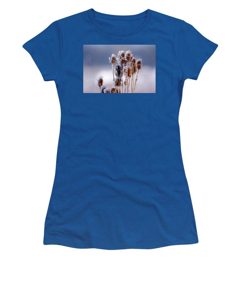 Frost Women's T-Shirt featuring the photograph Frost in the morning by Cliff Norton
