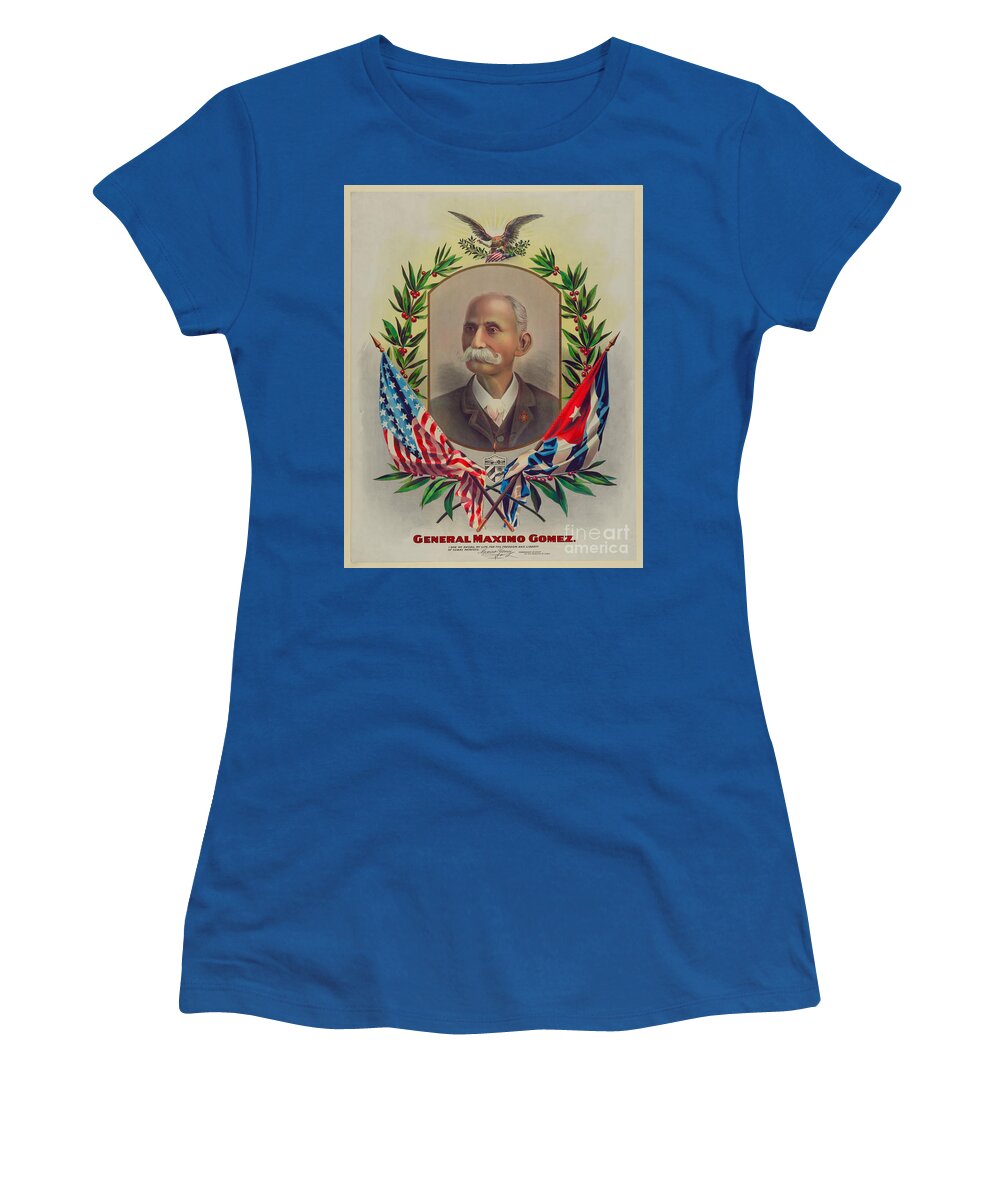 General Maximo Gomez Poster Women's T-Shirt featuring the photograph General Maximo Gomez Poster by Carlos Diaz