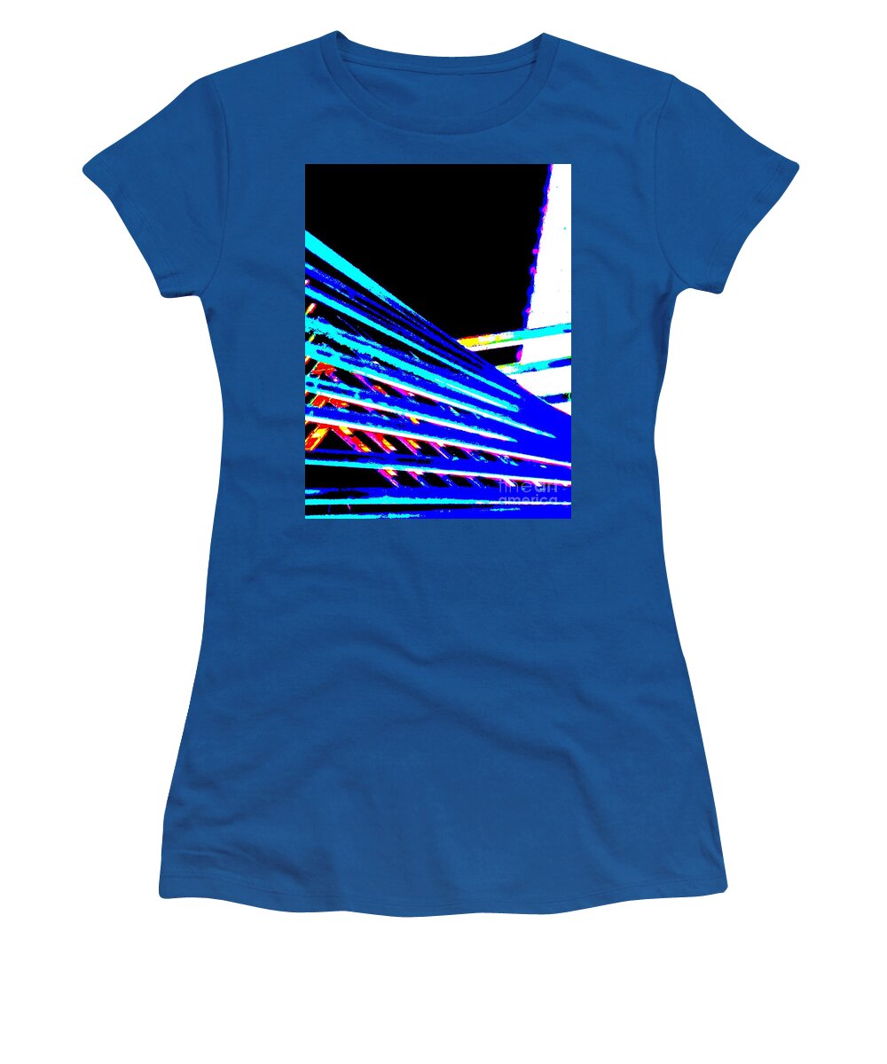 Geometric Waves Women's T-Shirt featuring the photograph Geometric Waves by Tim Townsend