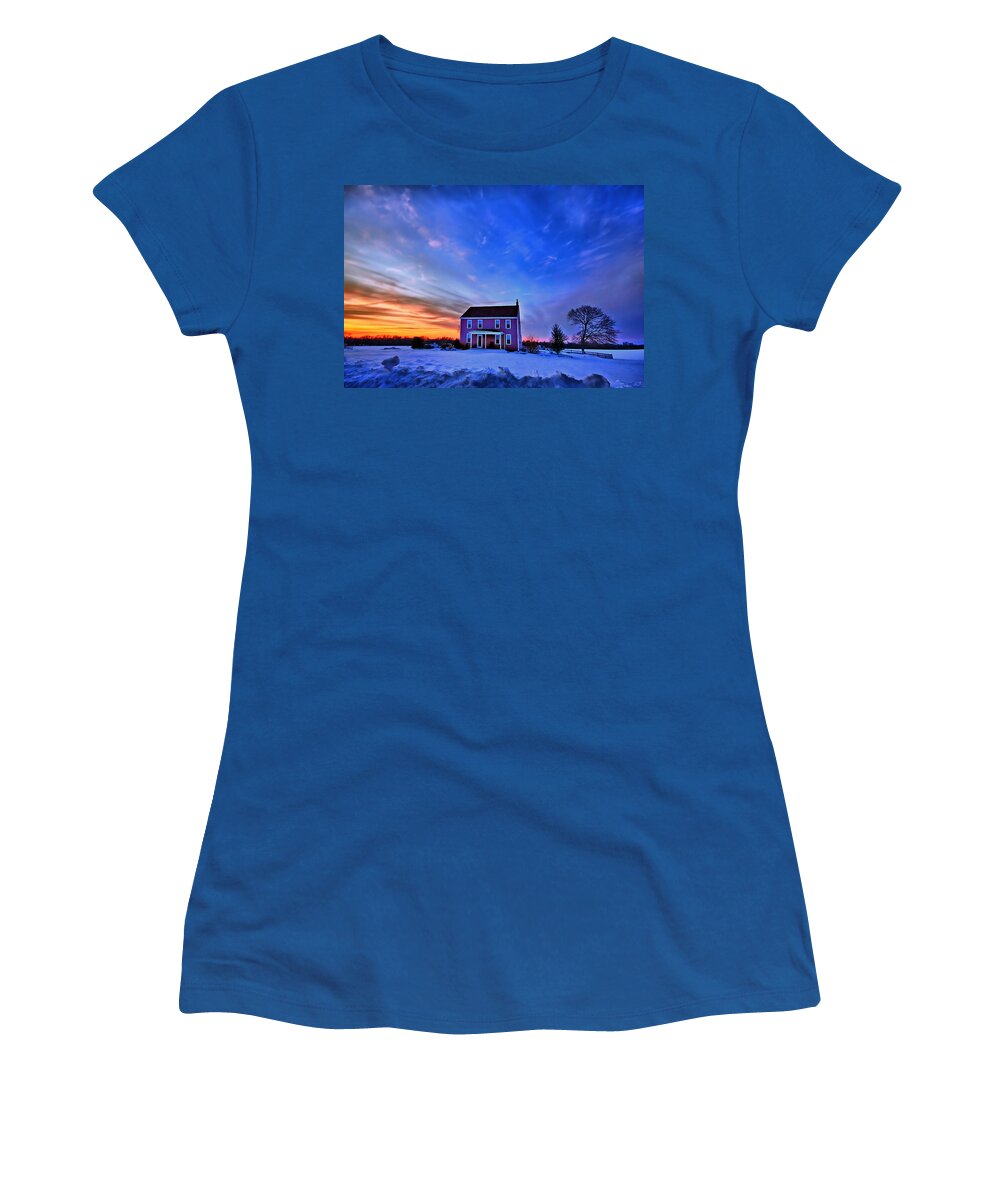 Cloud Women's T-Shirt featuring the photograph Golden Touch by Evelina Kremsdorf