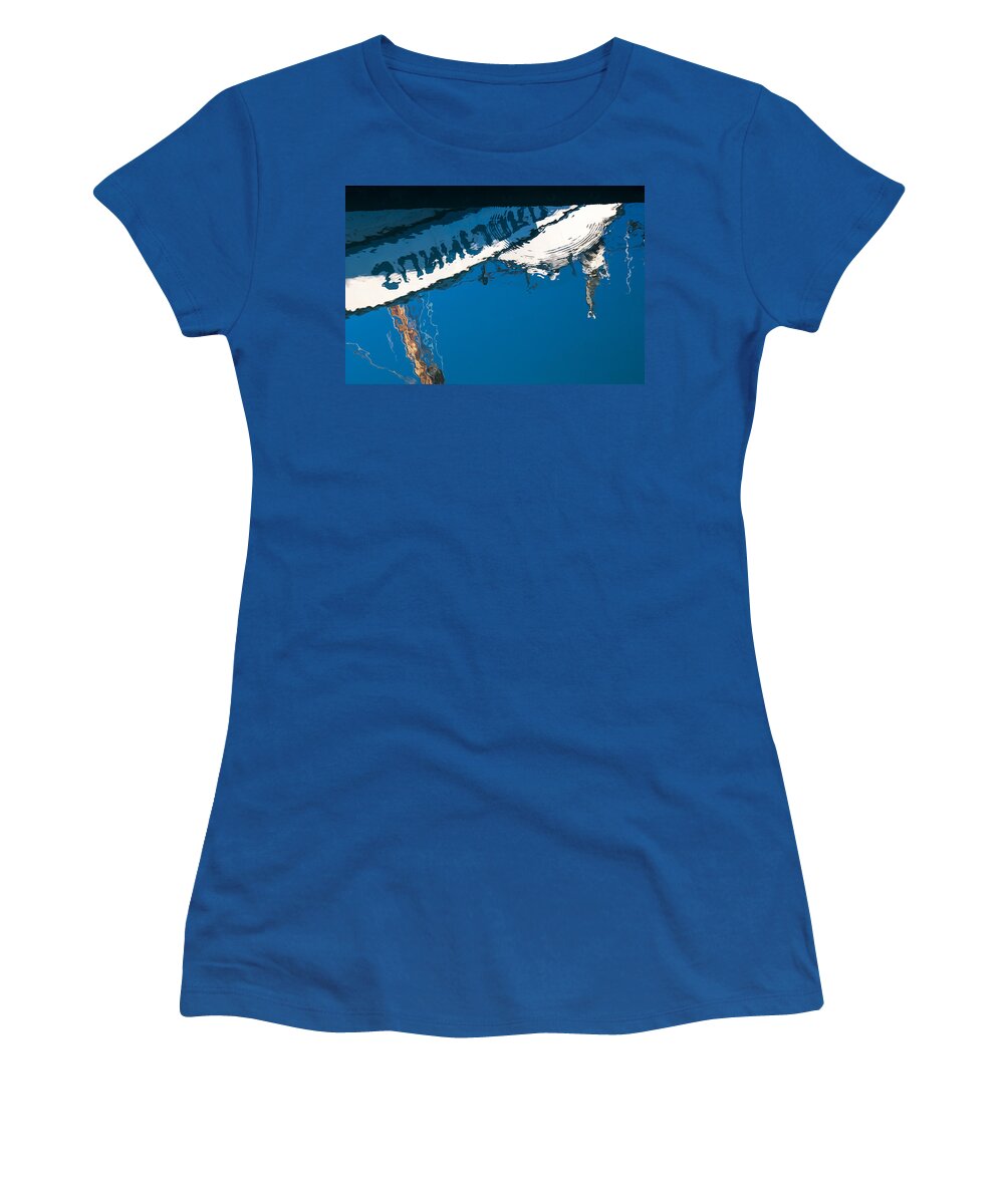 Reflection Women's T-Shirt featuring the photograph Harbor Blue by Robert Potts