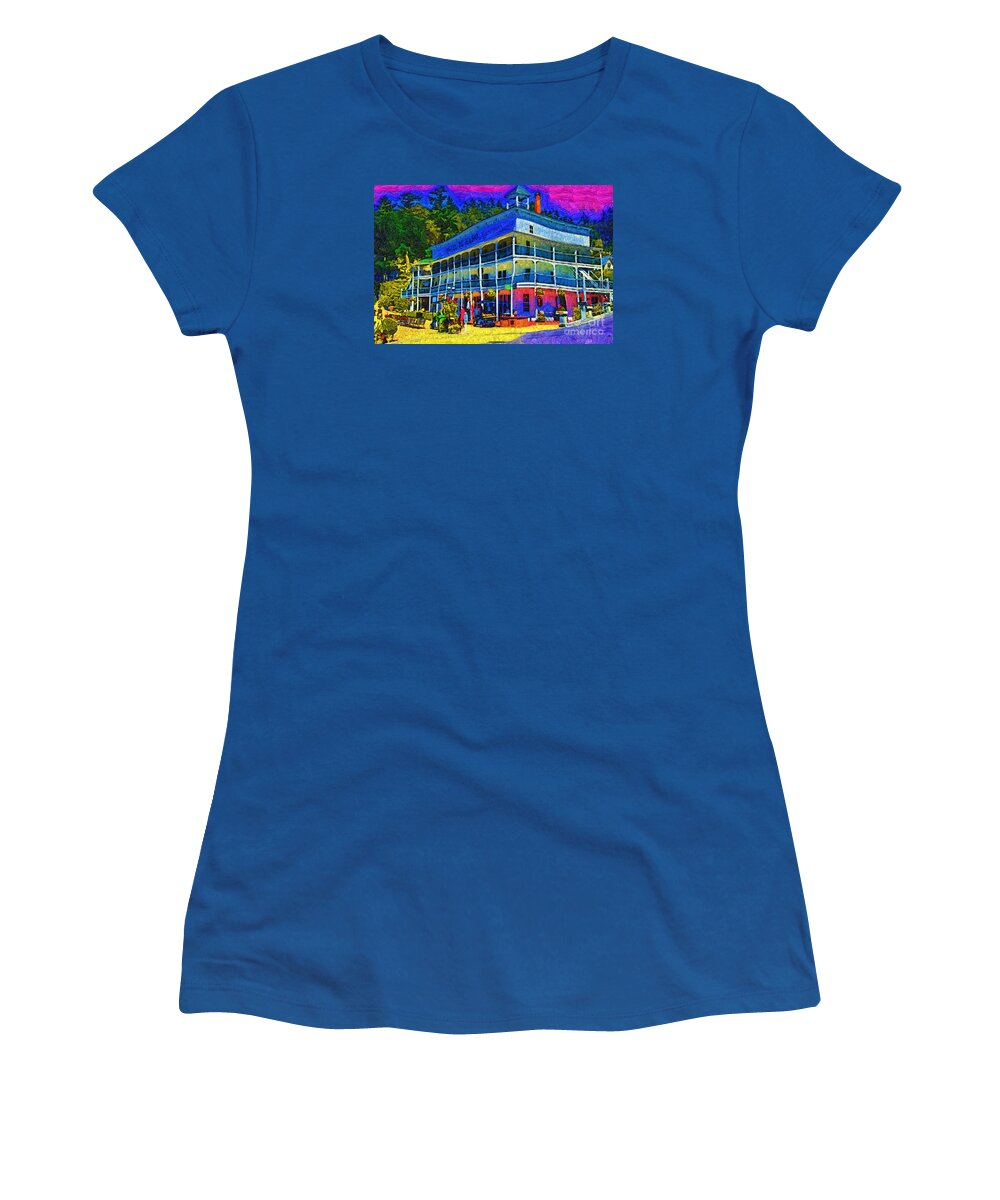 Roche Harbor Women's T-Shirt featuring the digital art Hotel De Haro by Kirt Tisdale