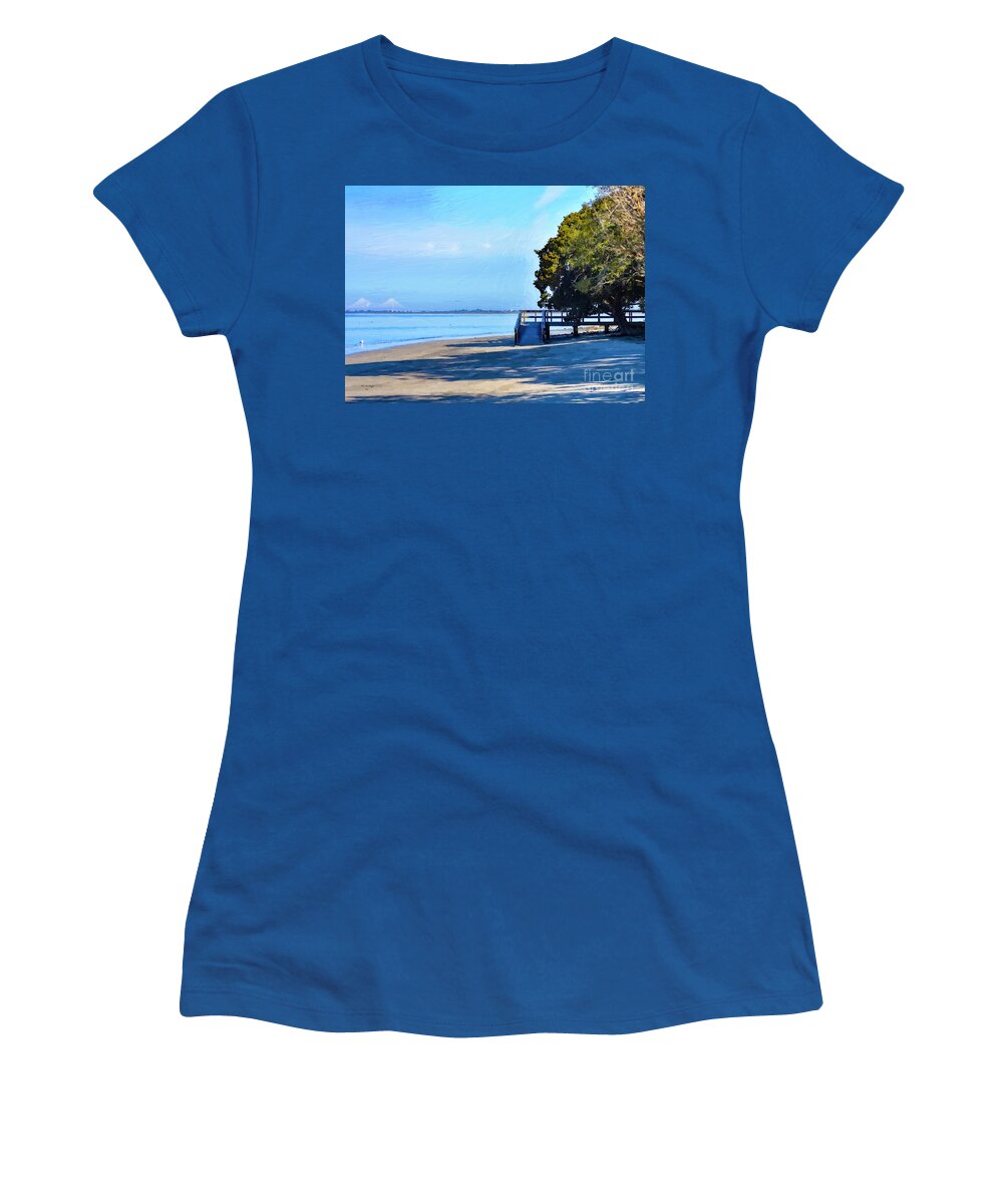 Nature Women's T-Shirt featuring the digital art Jekyll Serenity by DB Hayes