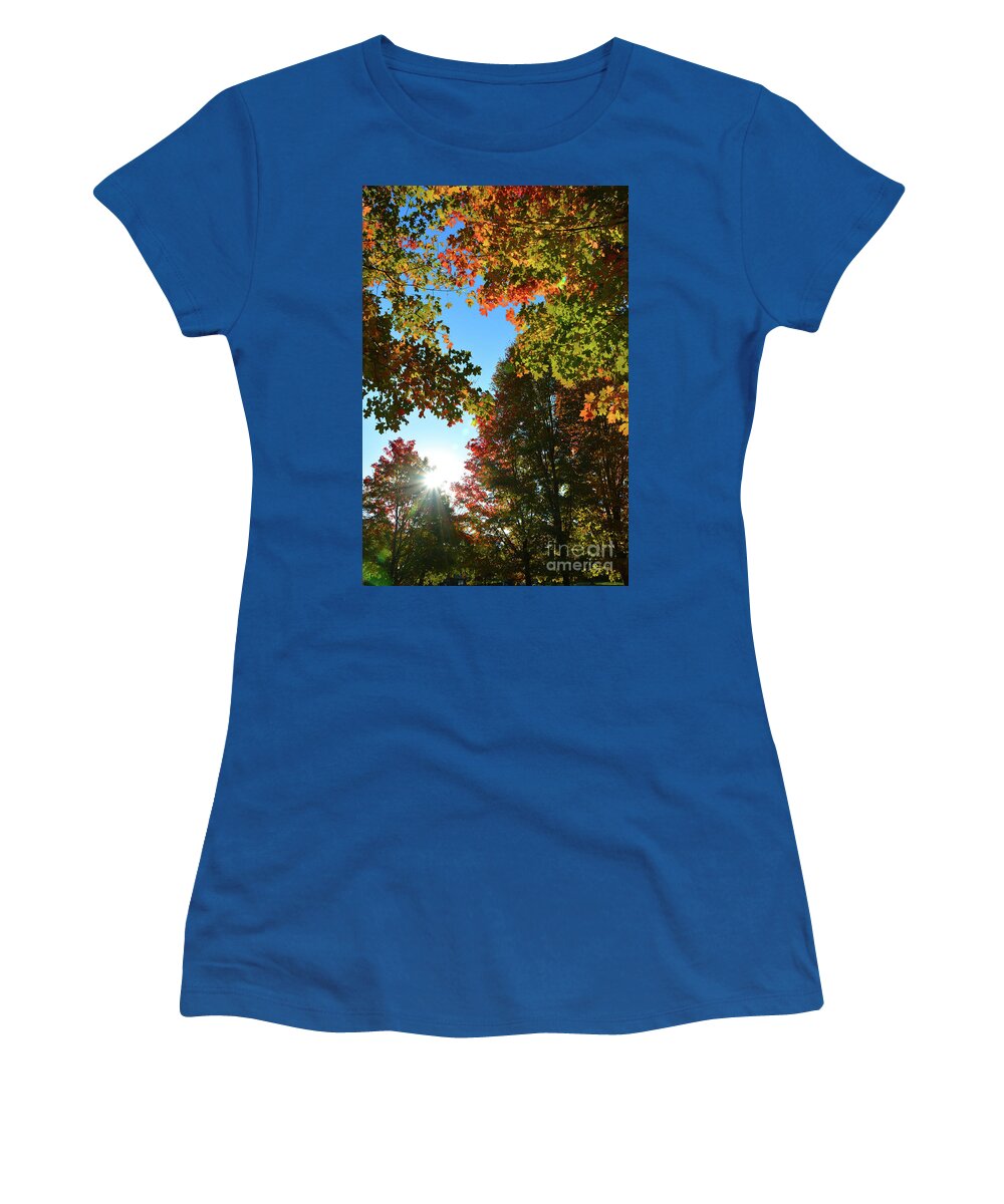 Robyn King Women's T-Shirt featuring the photograph Leaves of Change by Robyn King