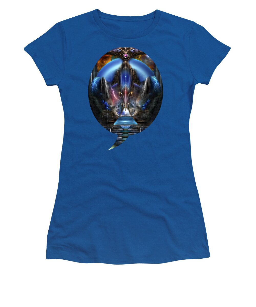 Light Women's T-Shirt featuring the digital art Light Of Ancient Wisdom by Xzendor7