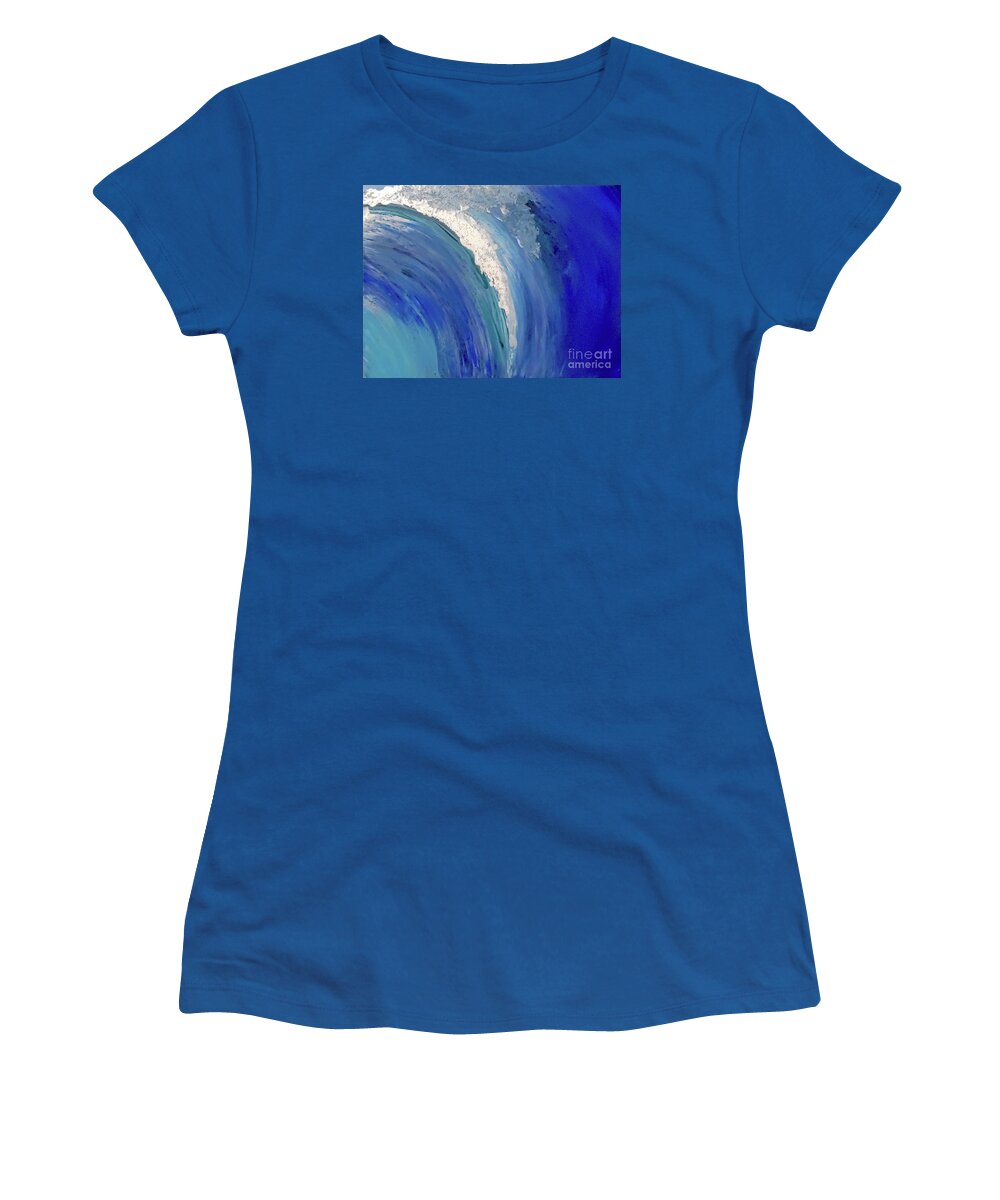 Wave Women's T-Shirt featuring the painting Make Waves by Jilian Cramb - AMothersFineArt