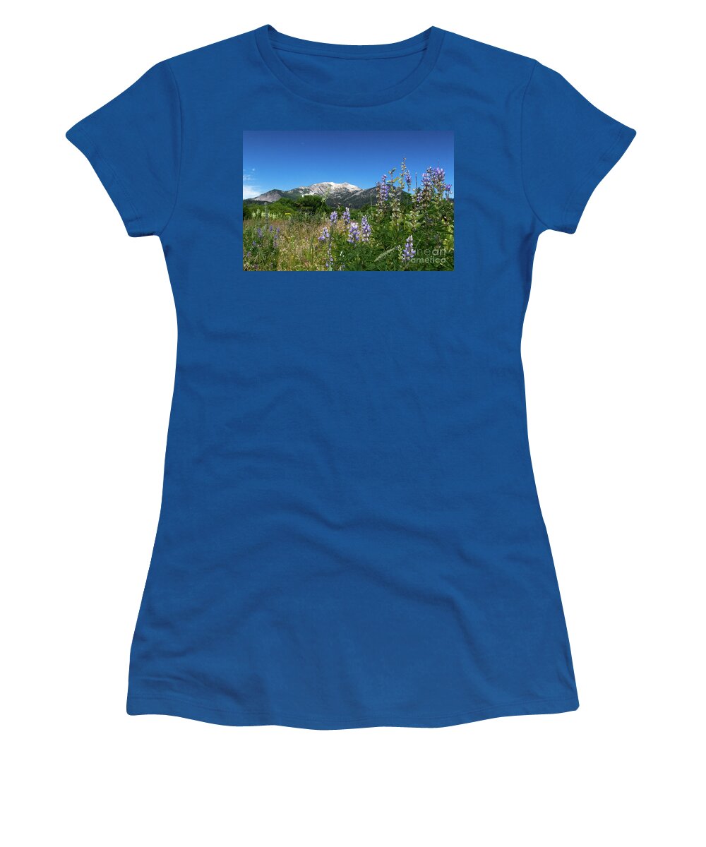 Flowers Women's T-Shirt featuring the photograph Mammoth Meadow  by Brandon Bonafede