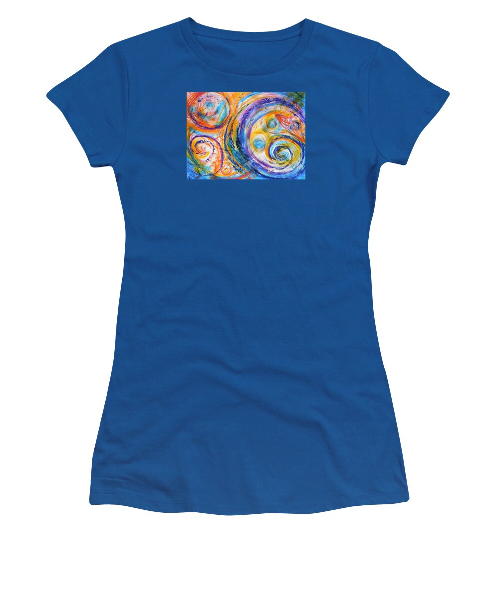  Women's T-Shirt featuring the painting New Universe by Deb Brown Maher