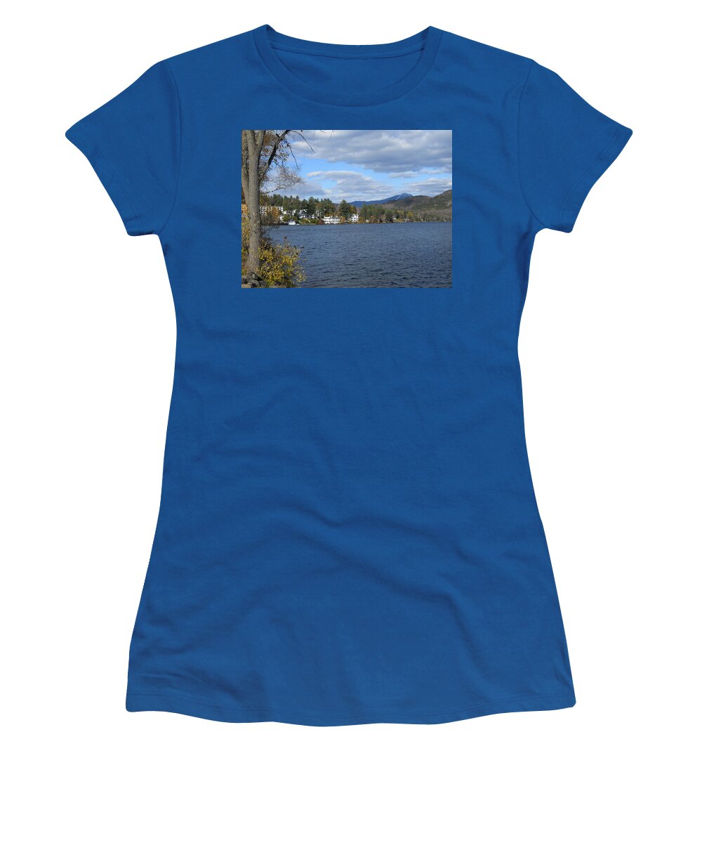 Lake Placid Women's T-Shirt featuring the photograph Over the Lake by Maggy Marsh
